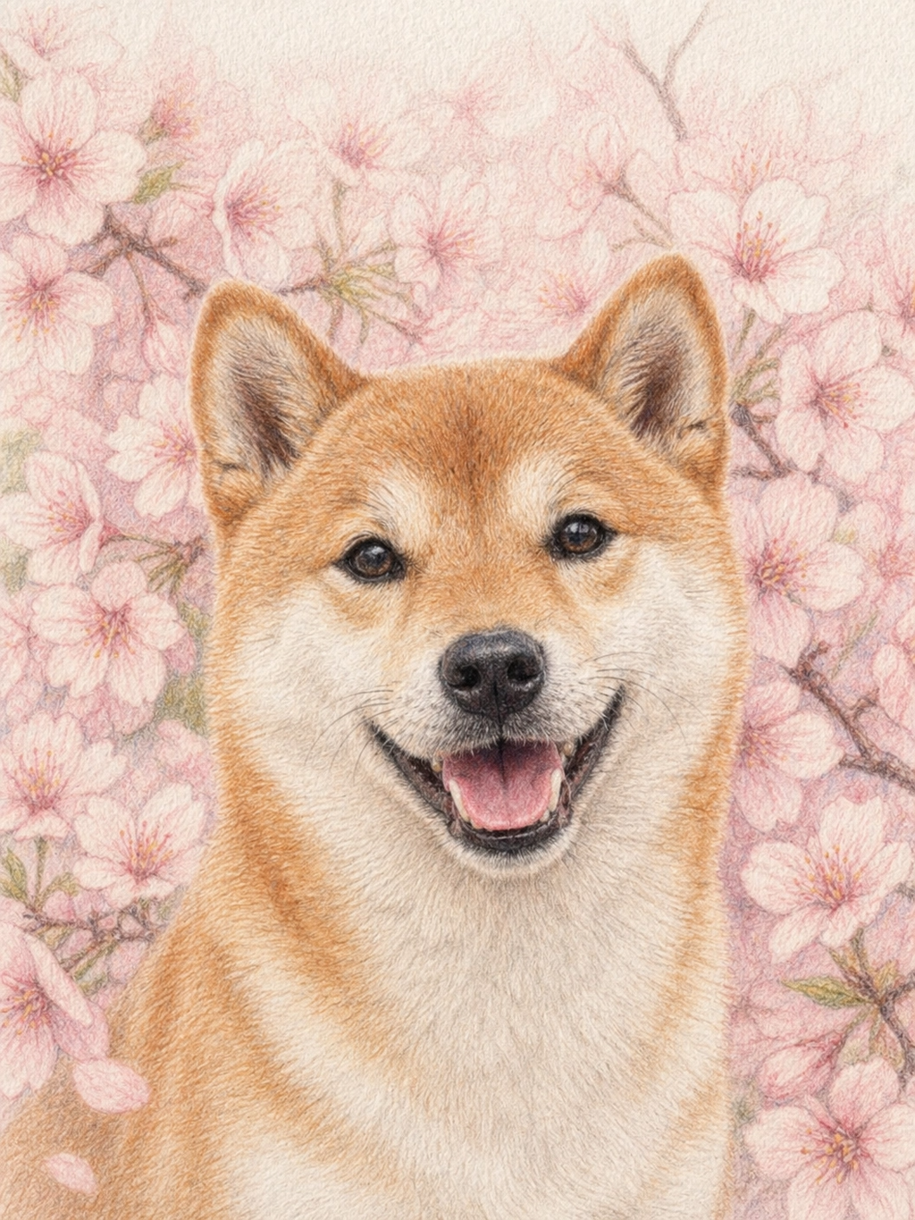 Flower Pet Portrait - cherry-blossom