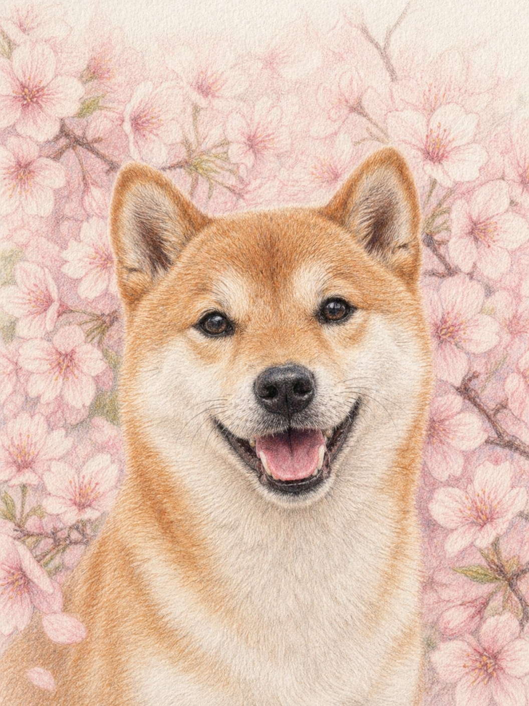 Flower Pet Portrait - cherry-blossom
