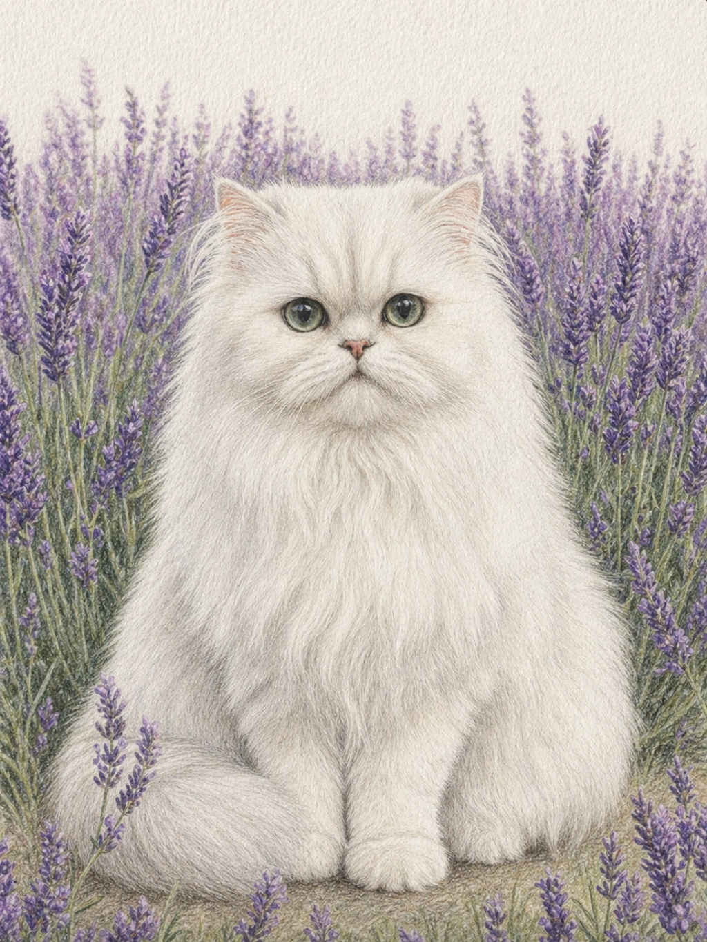 Flower Pet Portrait - lavender