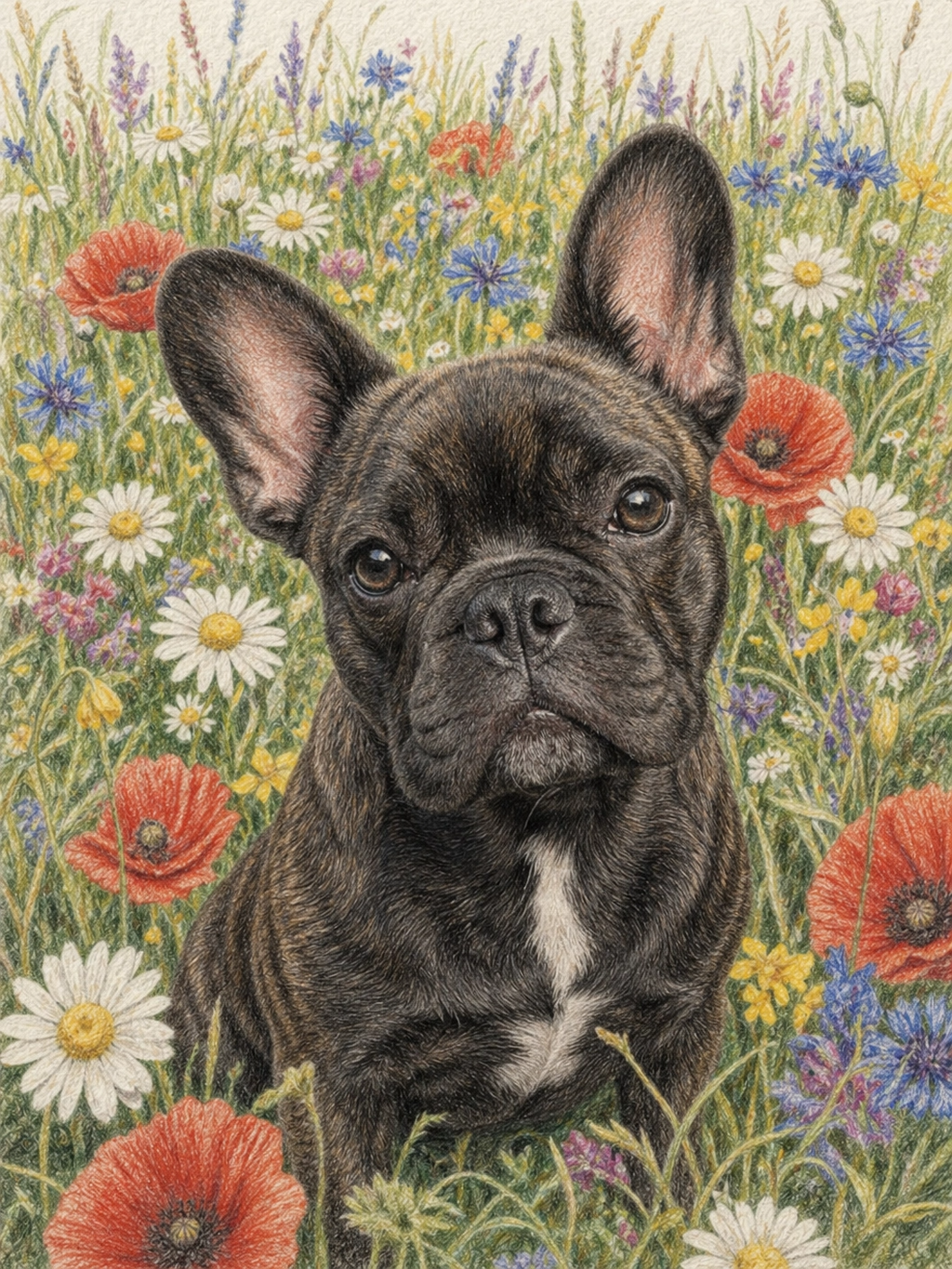 Flower Pet Portrait - wildflowers